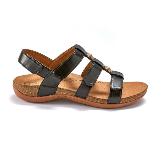 Aztec Backstrap Sandal - Black