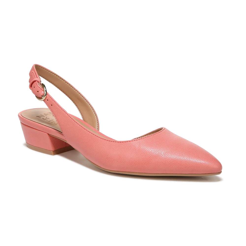 Banks Slingback Heeled Sandal - Coral Peach