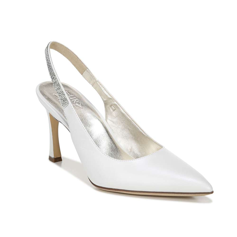 Aleah Slingback Pump - White