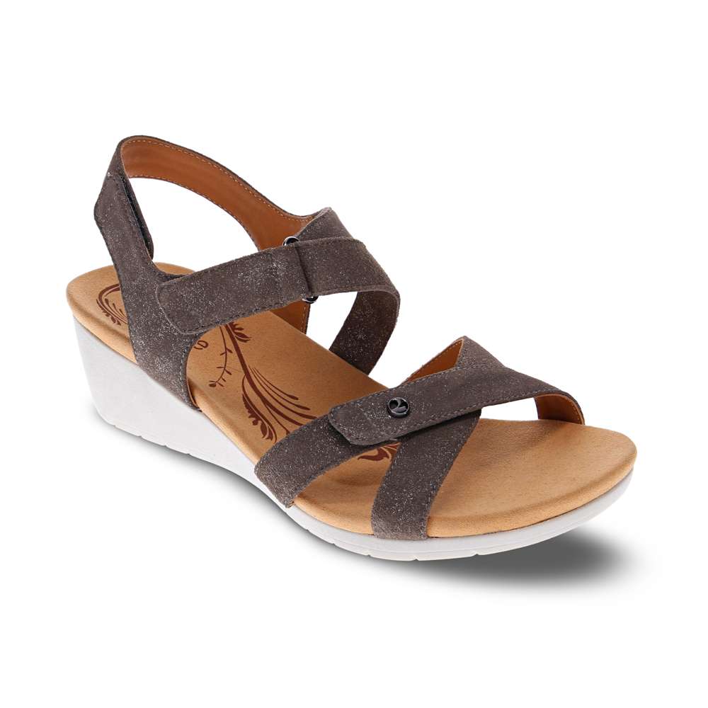 Casablanca Wedge - Rusty Metallic