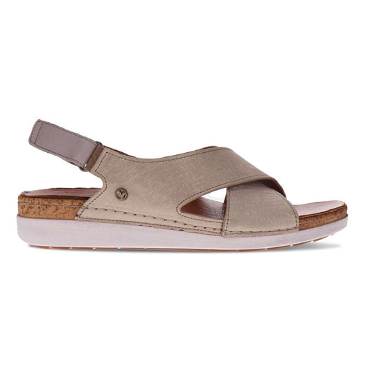 Cottesloe Sandal - Gold Linen