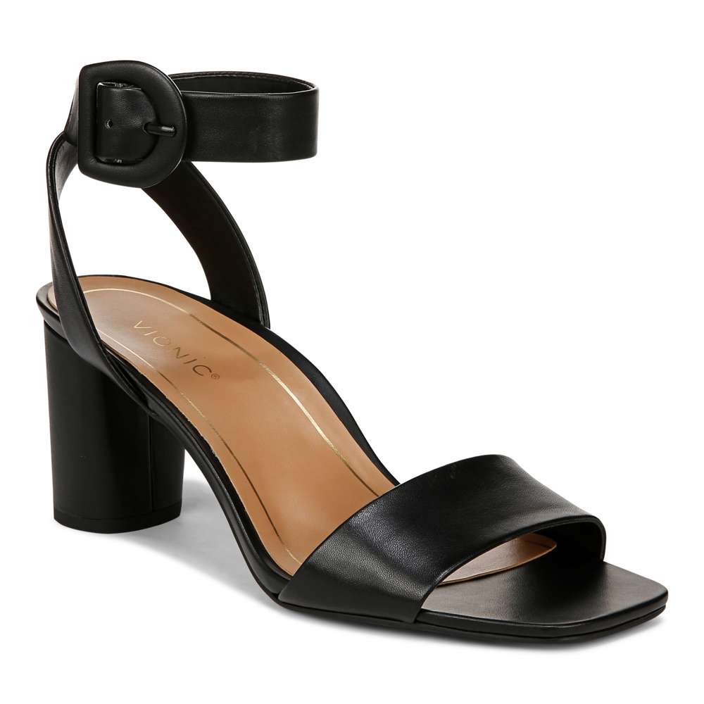 Zinfandel Block Heel Sandal - Black