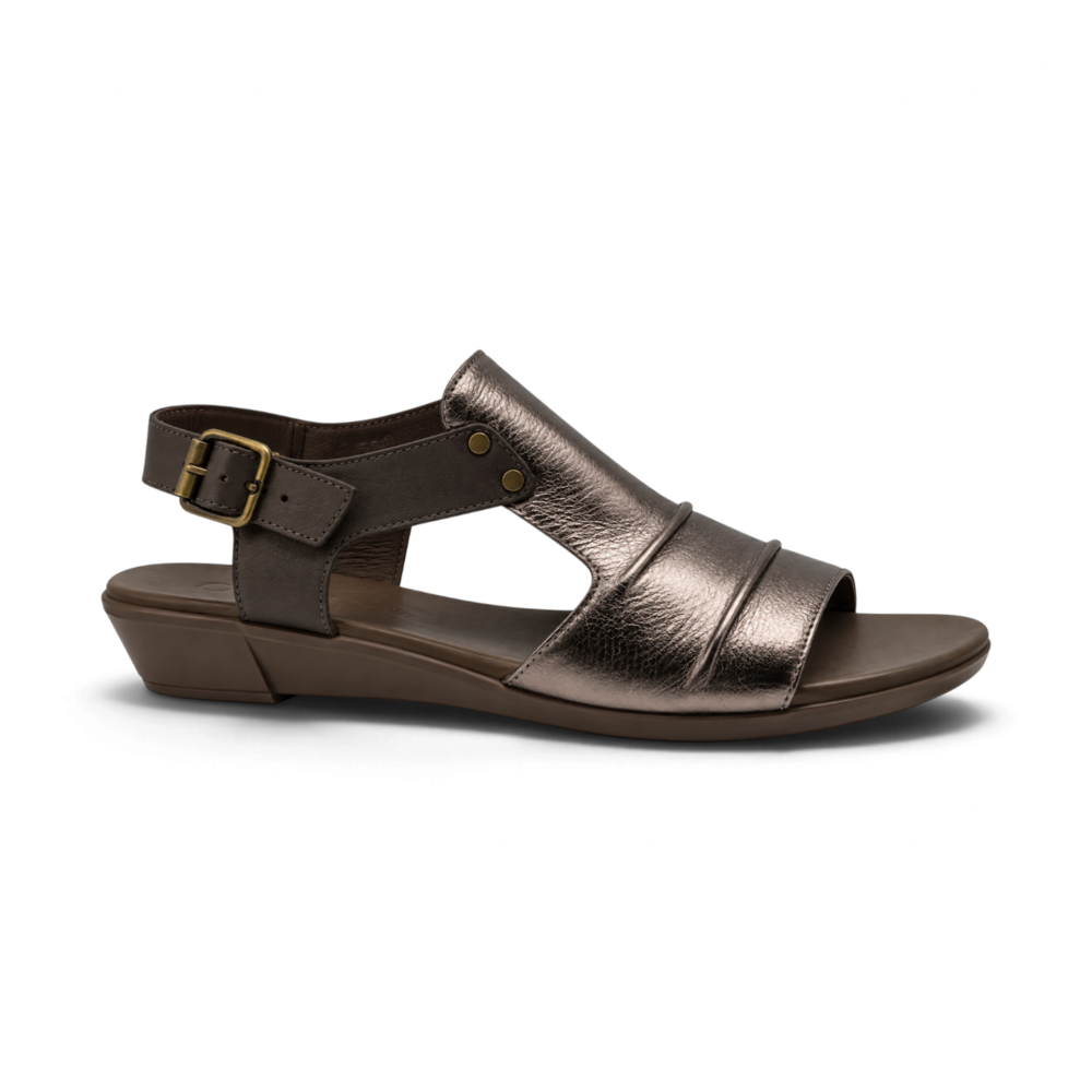 Aces Sandal - Pewter Metallic