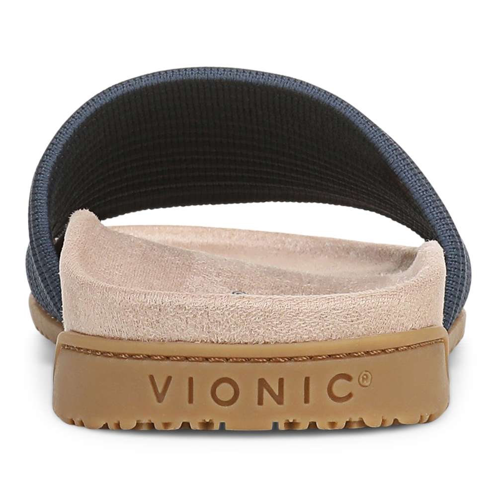 Evie Knit Slide - Dark Denim