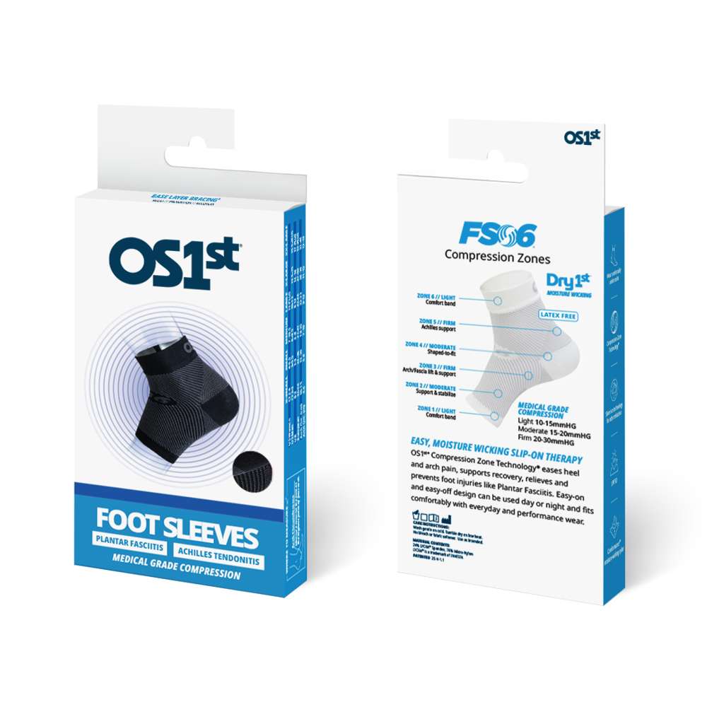 Sports Compression Foot Sleeve (FS6) - Natural