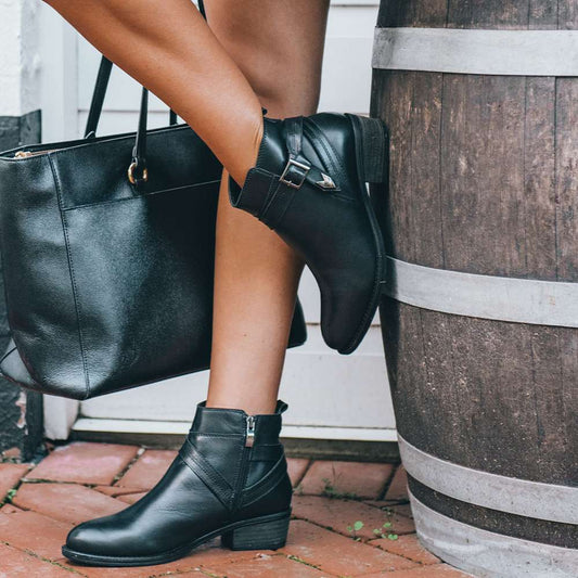 Lifestyle image for Grace Ankle Bootie - Black