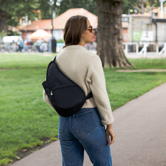 Lifestyle image for Microfibre Backpack - Black