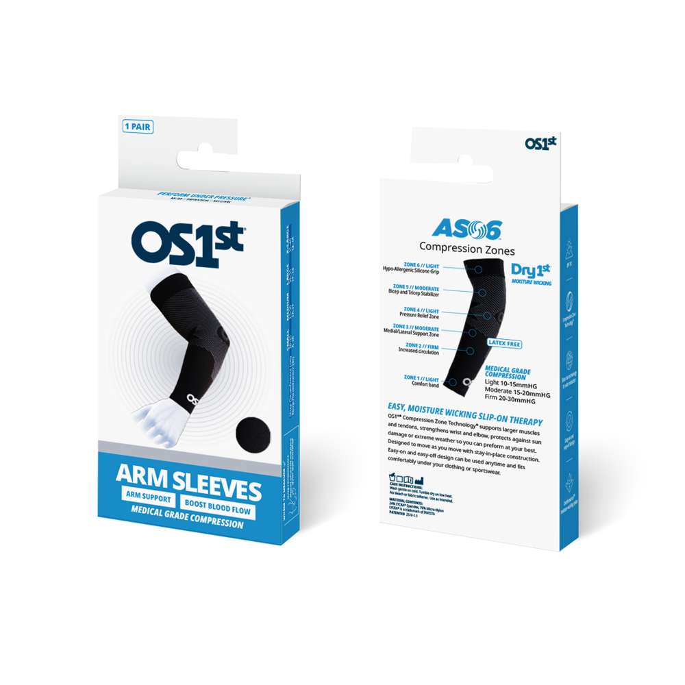 Sports Compression Arm Sleeve (AS6) - Black