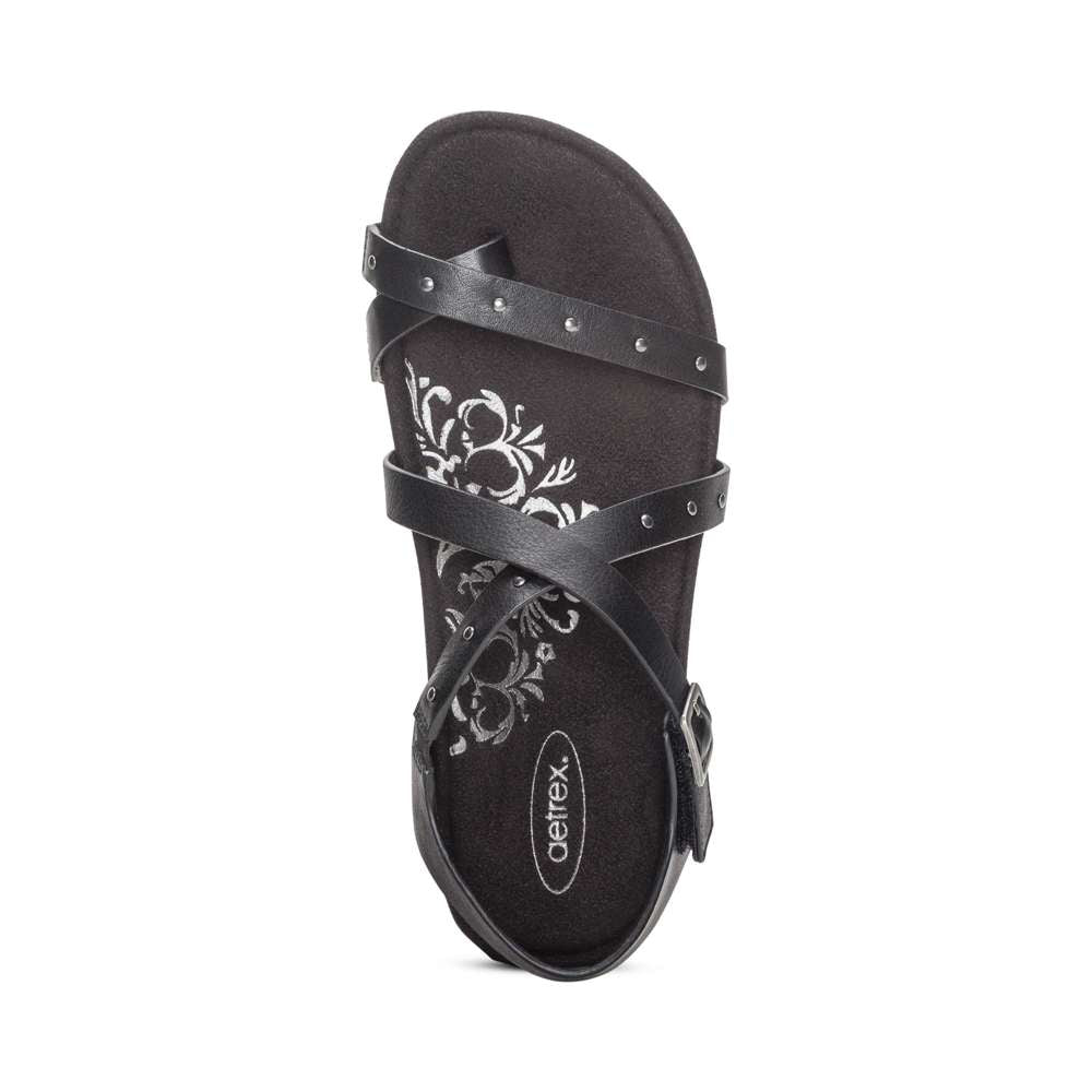 Lauren Strapped Sandal - Black