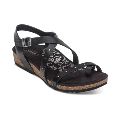 Lauren Strapped Sandal - Black