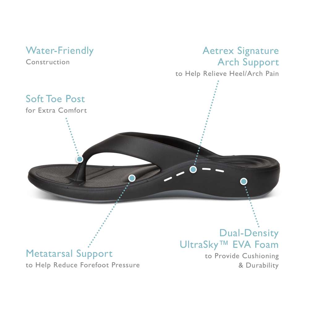Maui Women's Toe Post Sandal - Metallic Pink