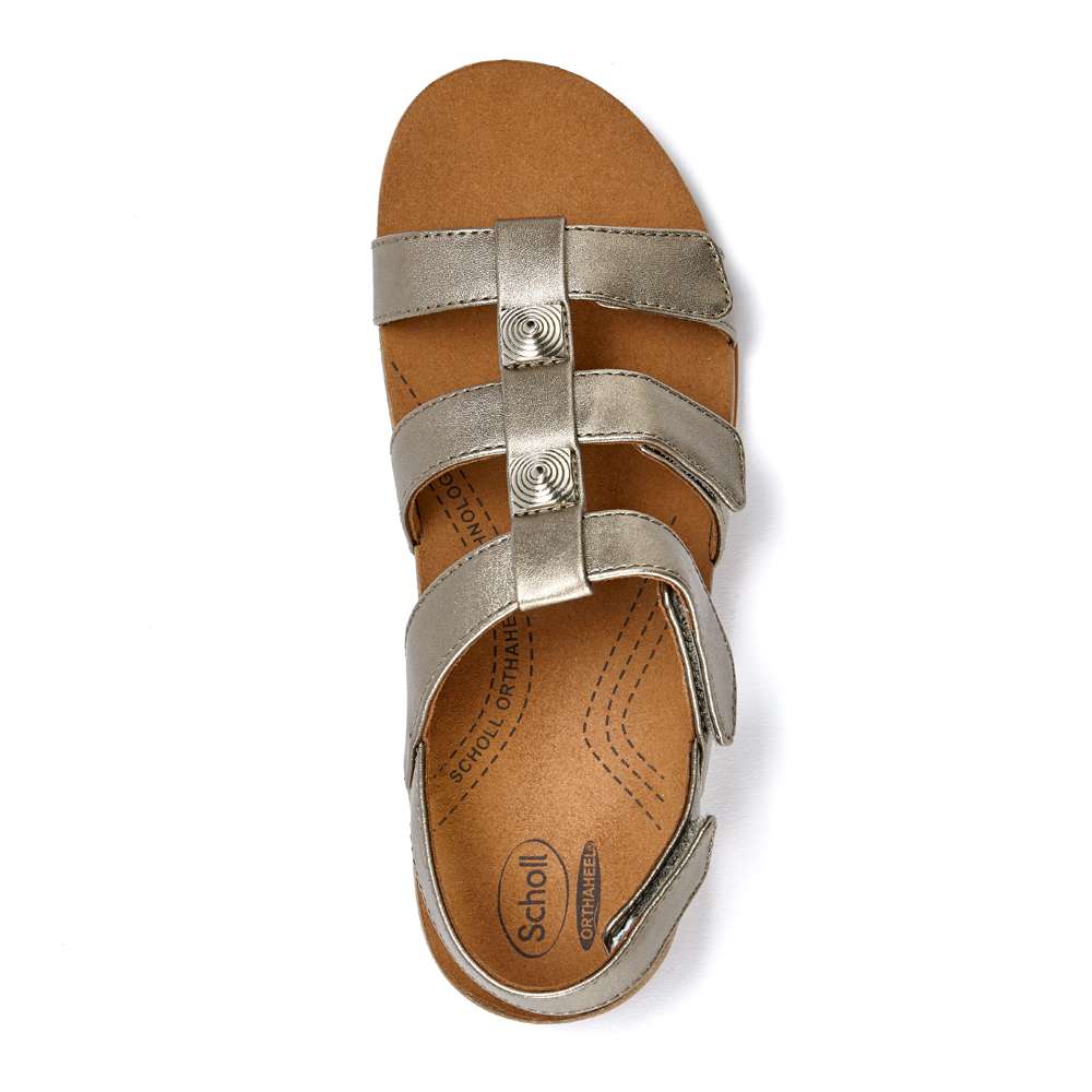 Aztec Backstrap Sandal - Pewter