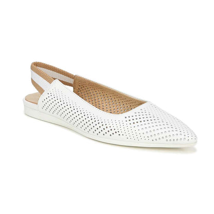 Rory 2 Slingback Flats - White