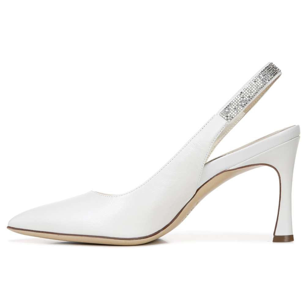 Aleah Slingback Pump - White