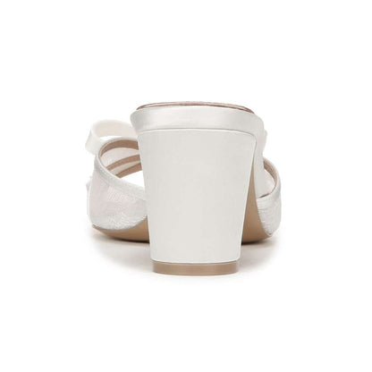 Alhubu Dress Sandal - Silk White Satin