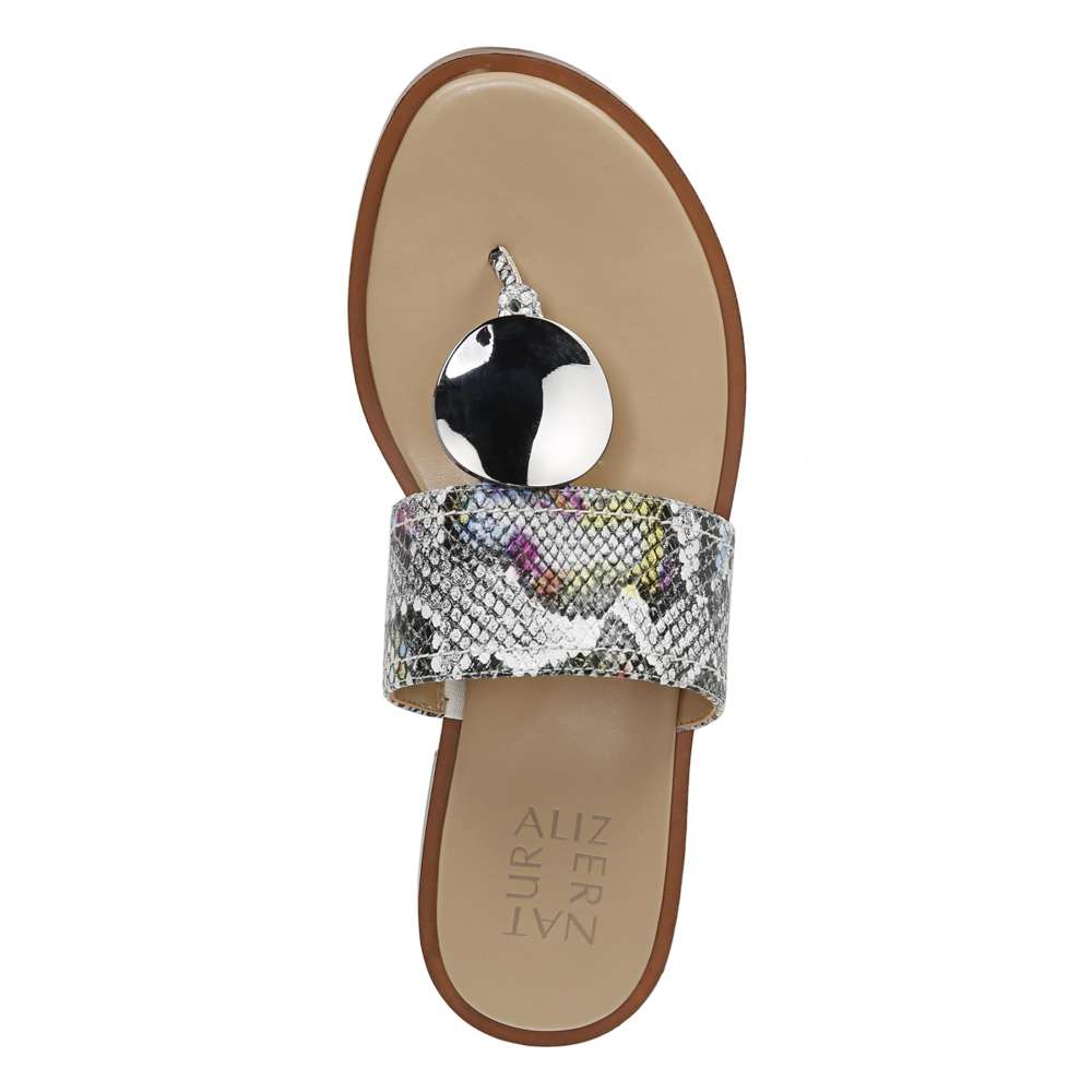 Frankie Toe Post Sandal - Snake Multi