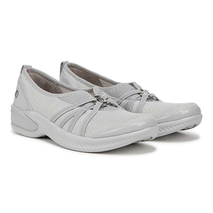 Niche Slip-On - Silver Shimmer Fabric