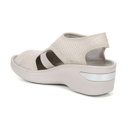 Dream Wedge Sandal - Beige Sheer
