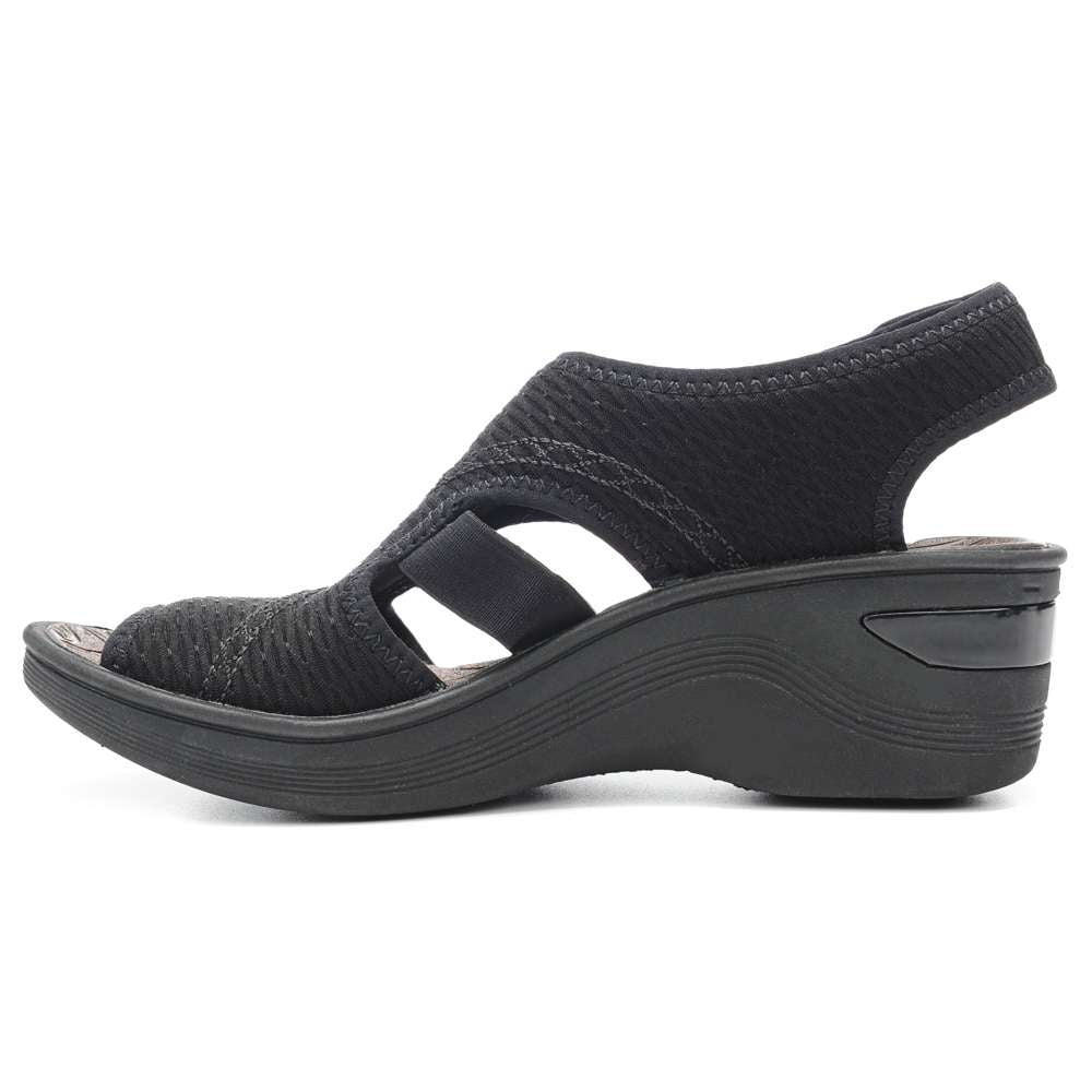 Dream Wedge Sandal - Black