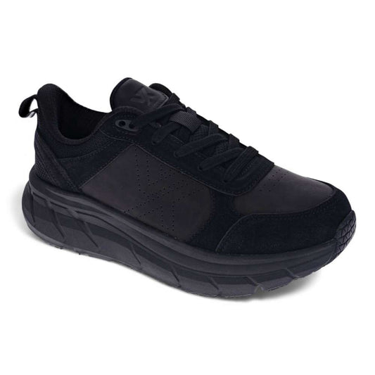 Urban Walker Lace-Up Casual Sneaker - Black