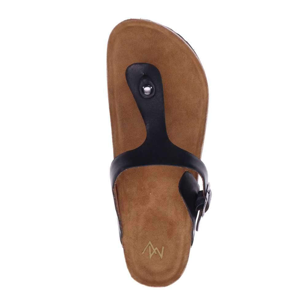 Brooke Toe Post Sandal - Black