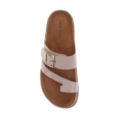 Serena Slide Sandal - Beige