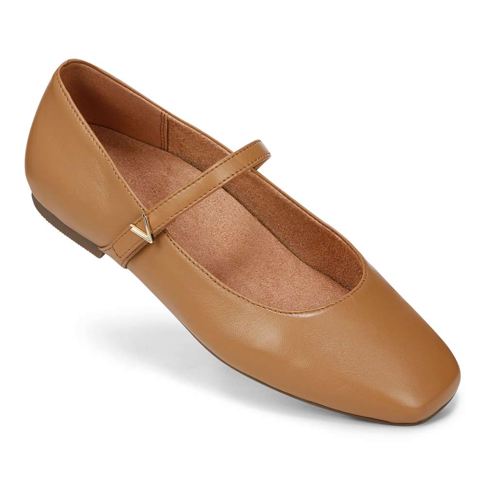 Alameda Mary Jane Flat - Camel