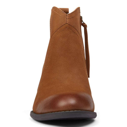 Raina Heeled Ankle Boot - Brown