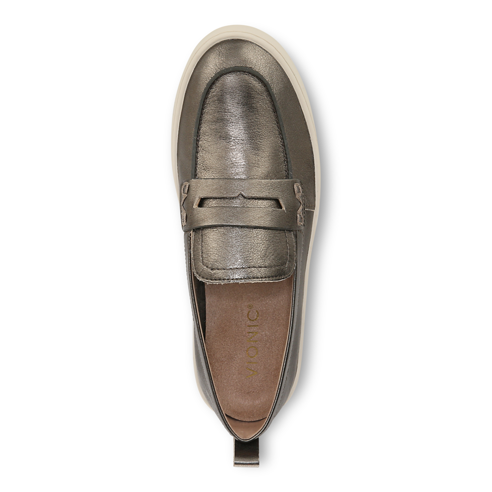 Uptown Loafer - Gunmetal Leather