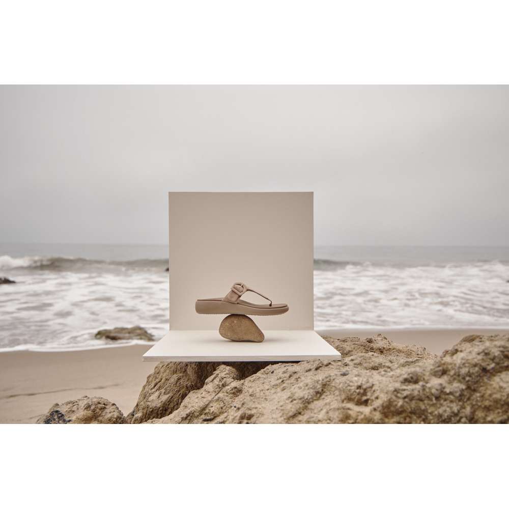 Activate Recovery Sandal - Taupe Suede