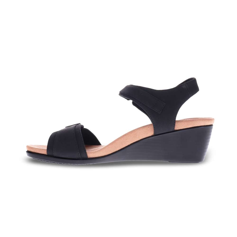 Adelaide Wedge Sandal - Black