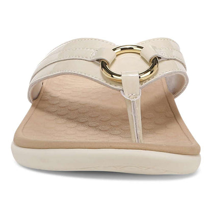 Tide Aloe Toe Post - Cream Patent