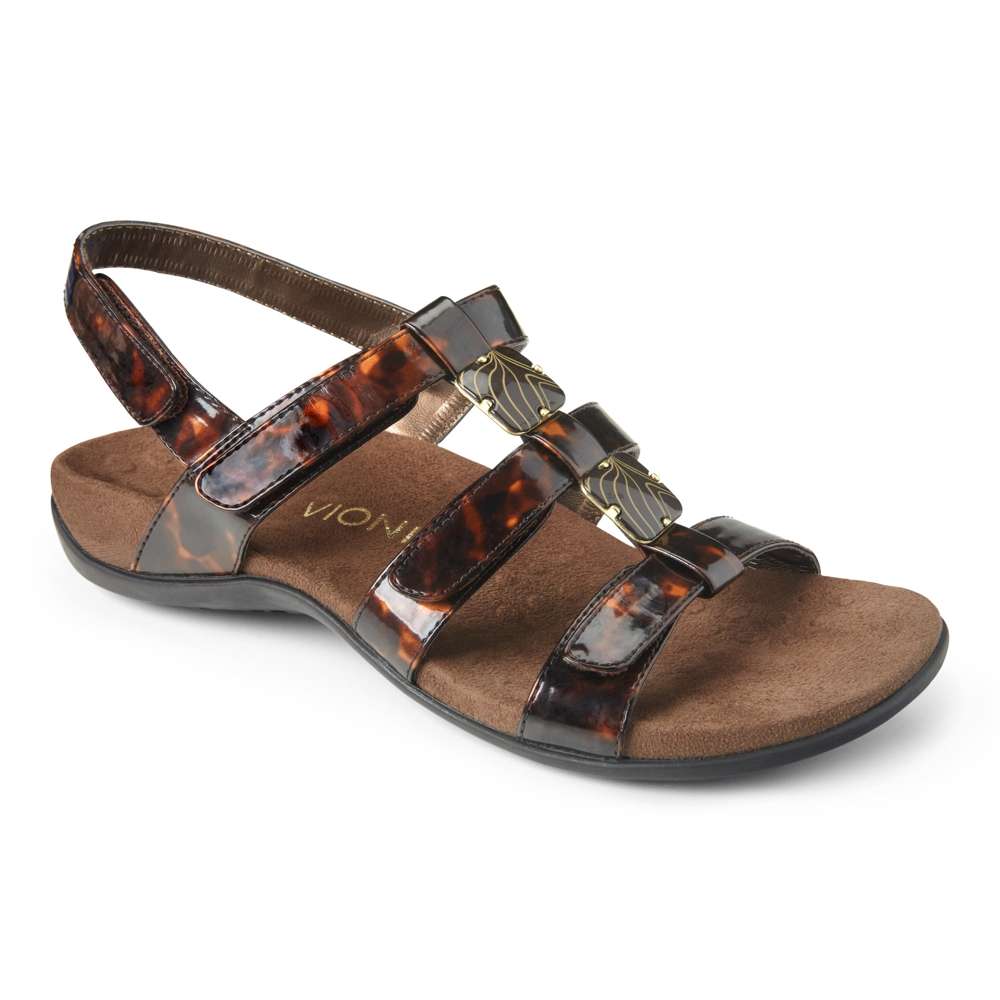 Amber Adjustable Sandal - Tortoise
