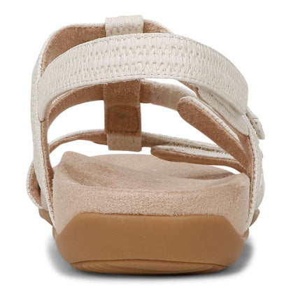 Amber Pearl Adjustable Sandal - Cream