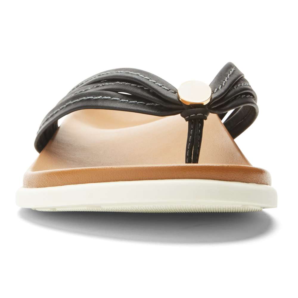 Catalina Toe Post Sandal - Black