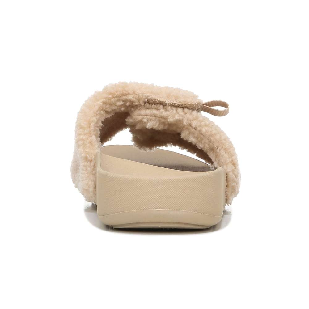 Keira Shearling Slide Sandal - Ginger Root