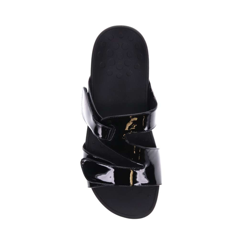 Kyla Platform Sandal - Black Patent