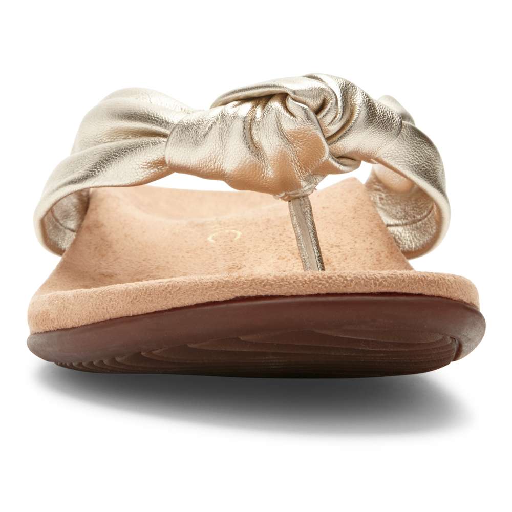 Pippa Toe Post Sandal - Champagne