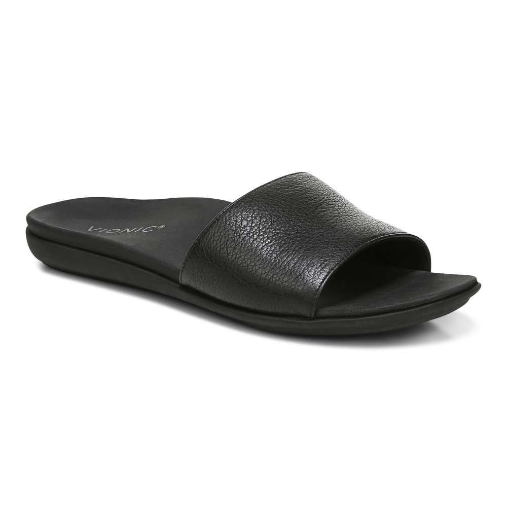 Val Slide Sandal - Black