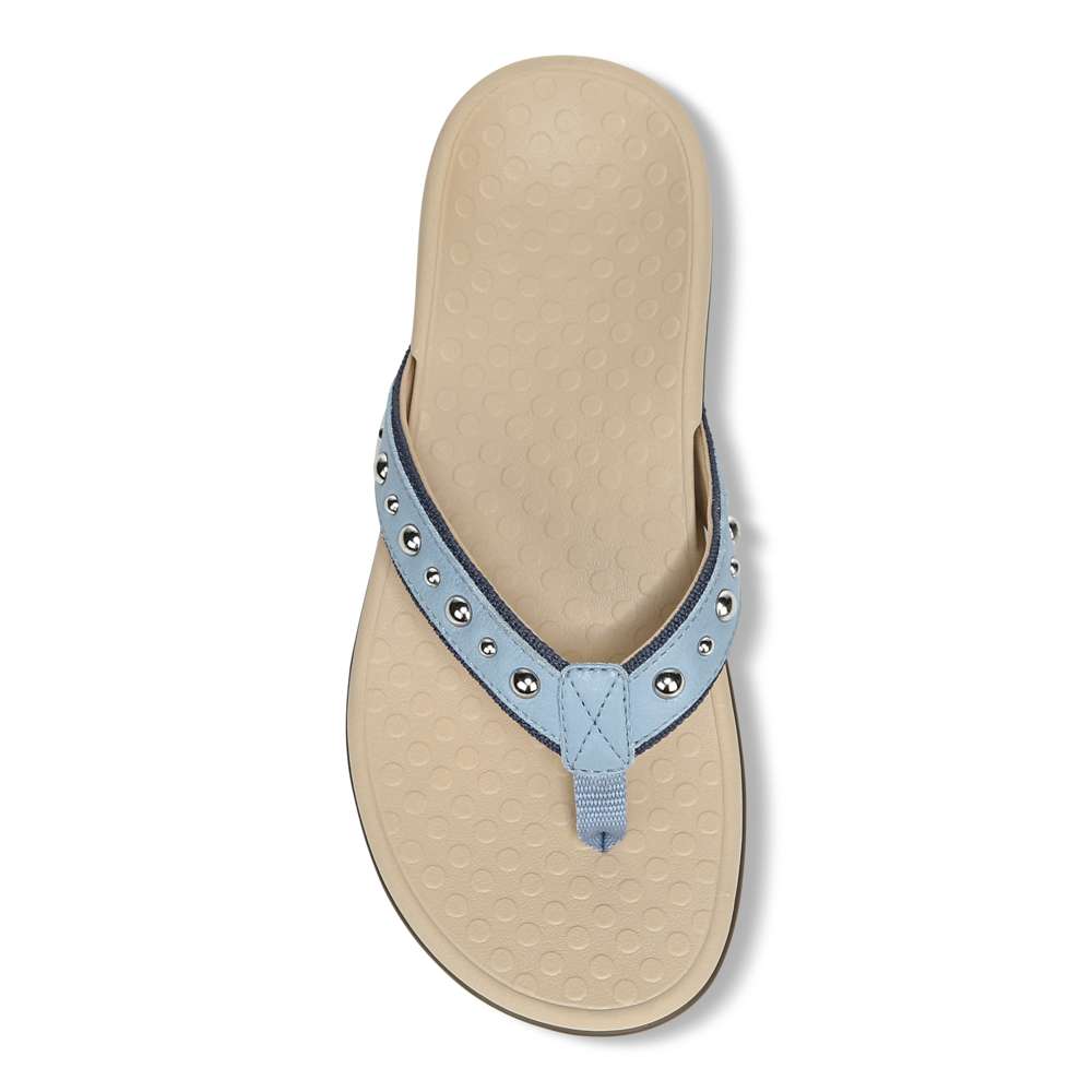 Vanessa Toe Post Sandal - Light Blue