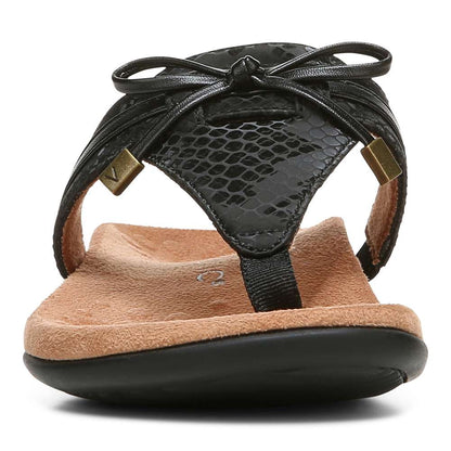 Amaya Toe Post Sandal - Black