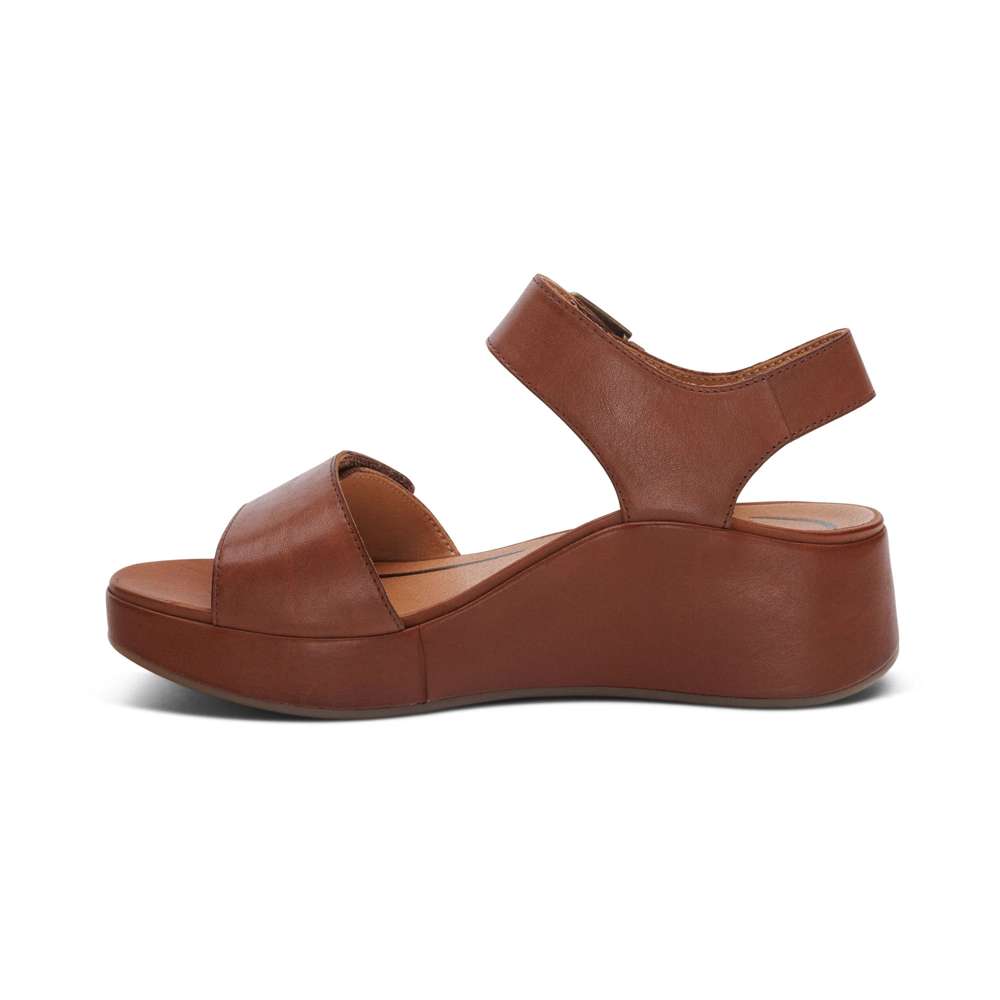 Ariel Wedge - Dark Brown