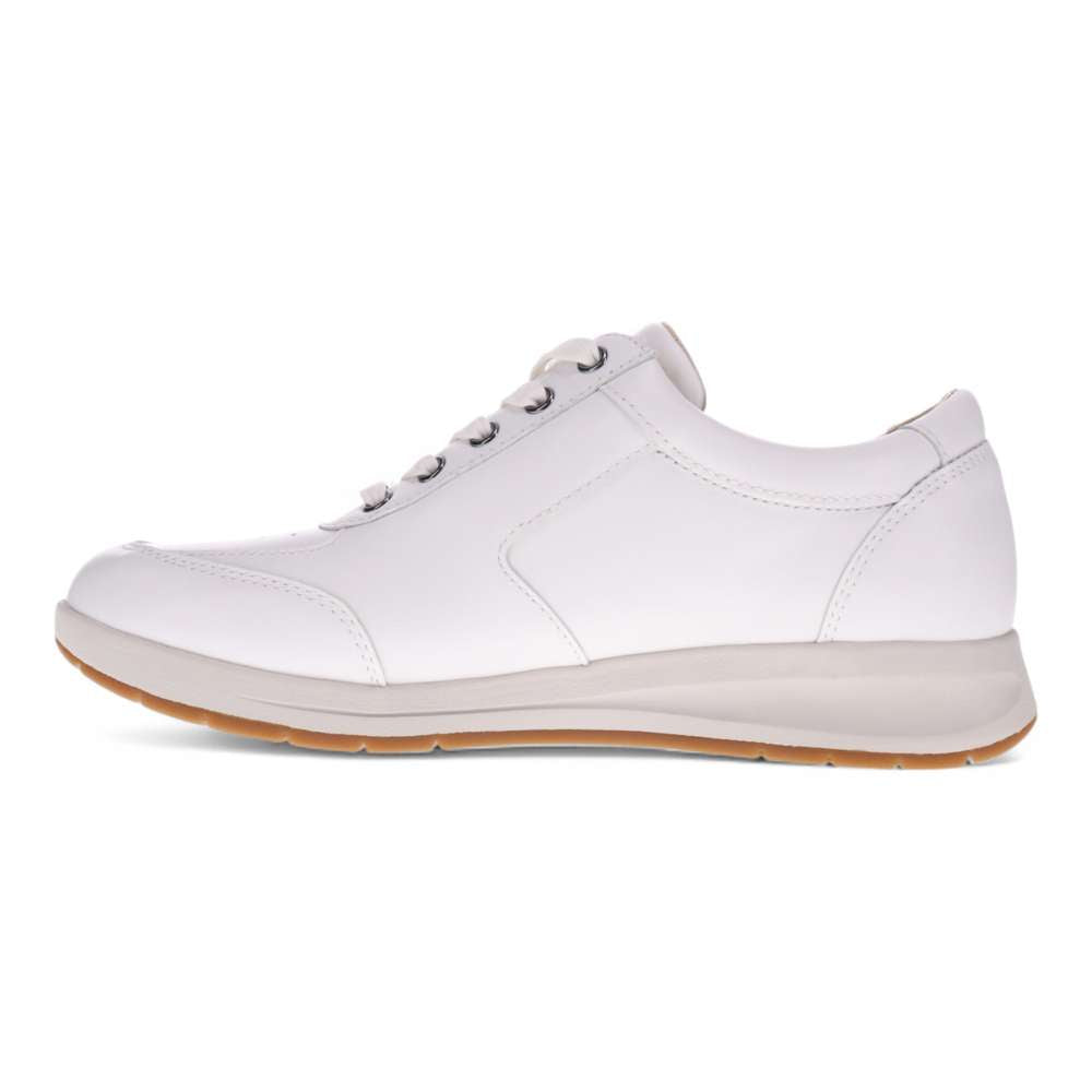 Boston Zip Casual Sneaker - White Punched