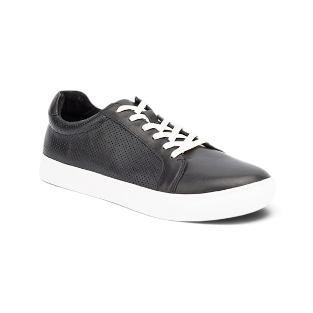 Cadence Casual Sneaker - Black Punched