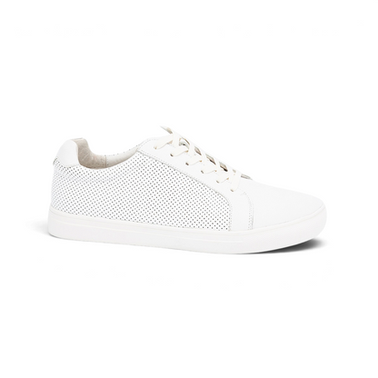 Cadence Casual Sneaker - White Punched