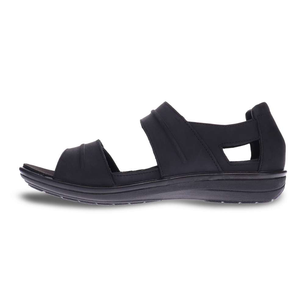 Cairns Heel Counter Sandal - Oiled Black