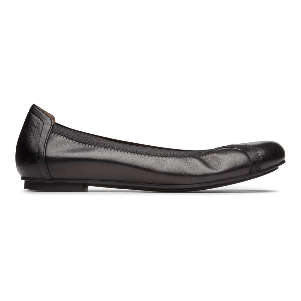Caroll Ballet Flat - Black Nappa