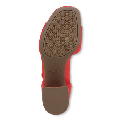 Chardonnay Heeled Sandal - Red