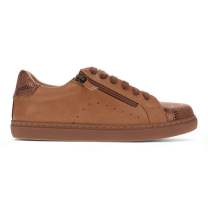 Cleo Zip Casual Sneaker - Tan