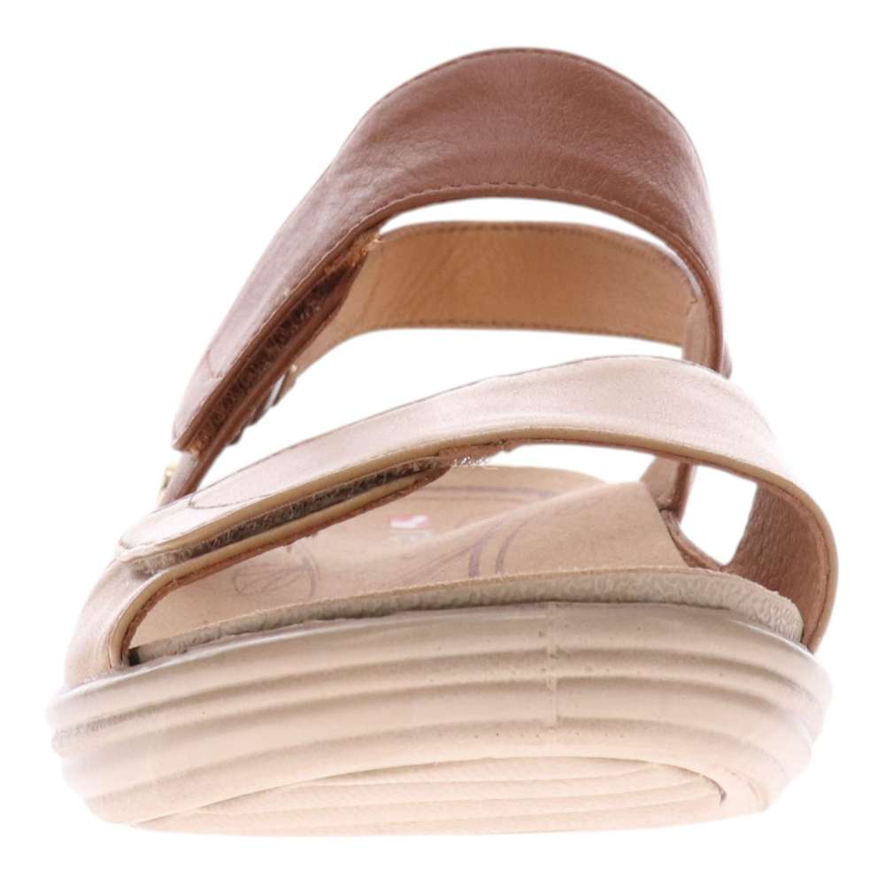 Como Adjustable Slingback Sandal - Tan Multi